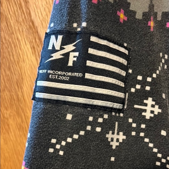 Neff Black Hoodie with Colorful Stripes - Picture 10 of 12